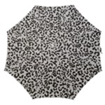 Leopard print gray theme Straight Umbrella