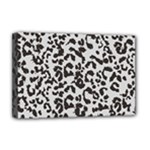 Leopard print gray theme Deluxe Canvas 18  x 12  (Stretched)