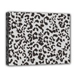 Leopard print gray theme Deluxe Canvas 20  x 16  (Stretched)