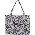 Leopard print gray theme Mini Tote Bag