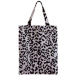 Leopard print gray theme Zipper Classic Tote Bag