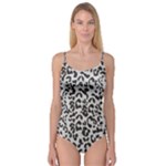 Leopard print gray theme Camisole Leotard 