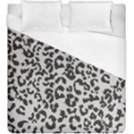 Leopard print gray theme Duvet Cover (King Size)