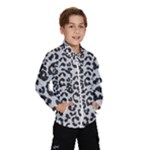 Leopard print gray theme Kids  Windbreaker