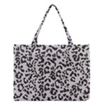 Leopard print gray theme Medium Tote Bag