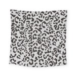 Leopard print gray theme Square Tapestry (Small)