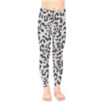 Leopard print gray theme Kids  Leggings