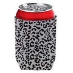 Leopard print gray theme Can Cooler