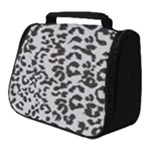 Leopard print gray theme Full Print Travel Pouch (Small)