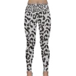 Leopard print gray theme Lightweight Velour Classic Yoga Leggings