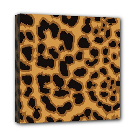 Leopard Print Spots Mini Canvas 8  x 8  (Stretched) from ArtsNow.com