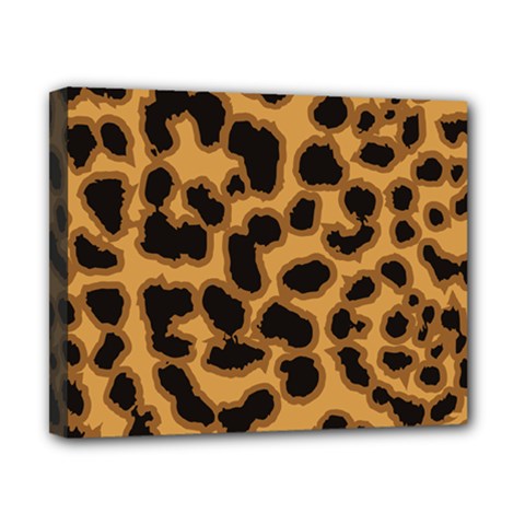 Leopard Print Spots Canvas 10  x 8  (Stretched) from ArtsNow.com