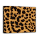 Leopard Print Spots Canvas 14  x 11  (Stretched)