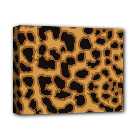 Leopard Print Spots Deluxe Canvas 14  x 11  (Stretched) from ArtsNow.com