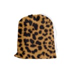 Leopard Print Spots Drawstring Pouch (Large)