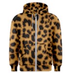 Leopard Print Spots Men s Zipper Hoodie