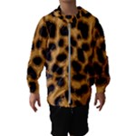 Leopard Print Spots Kids  Hooded Windbreaker