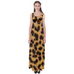 Leopard Print Spots Empire Waist Maxi Dress