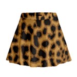 Leopard Print Spots Mini Flare Skirt