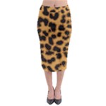 Leopard Print Spots Midi Pencil Skirt