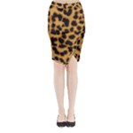 Leopard Print Spots Midi Wrap Pencil Skirt