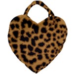 Leopard Print Spots Giant Heart Shaped Tote