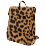 Leopard Print Spots Flap Top Backpack