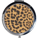 Leopard Print Spots Mini Round Mirror