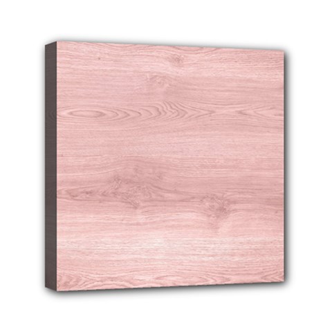 Pink Wood Mini Canvas 6  x 6  (Stretched) from ArtsNow.com