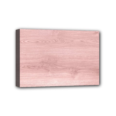 Pink Wood Mini Canvas 6  x 4  (Stretched) from ArtsNow.com