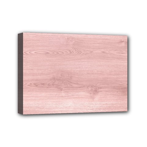 Pink Wood Mini Canvas 7  x 5  (Stretched) from ArtsNow.com