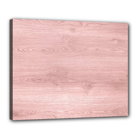 Pink Wood Canvas 20  x 16  (Stretched) from ArtsNow.com