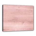 Pink Wood Canvas 20  x 16  (Stretched)