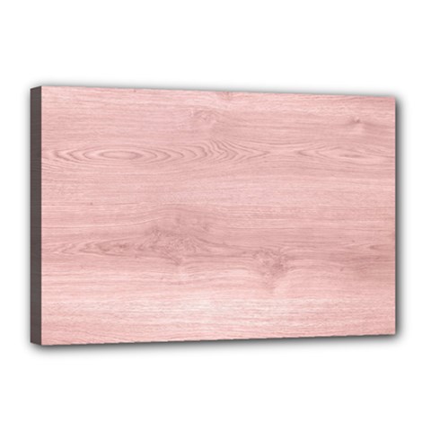 Pink Wood Canvas 18  x 12  (Stretched) from ArtsNow.com