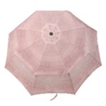 Pink Wood Folding Umbrella