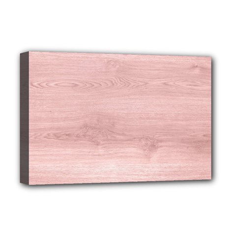 Pink Wood Deluxe Canvas 18  x 12  (Stretched) from ArtsNow.com