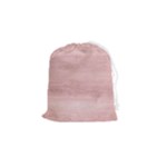 Pink Wood Drawstring Pouch (Small)