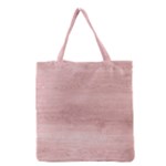 Pink Wood Grocery Tote Bag