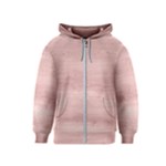 Pink Wood Kids  Zipper Hoodie