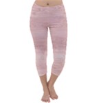 Pink Wood Capri Winter Leggings 