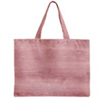 Pink Wood Zipper Mini Tote Bag