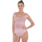 Pink Wood Short Sleeve Leotard 