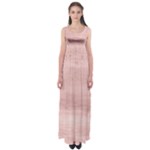 Pink Wood Empire Waist Maxi Dress