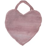 Pink Wood Giant Heart Shaped Tote