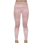 Pink Wood Lightweight Velour Classic Yoga Leggings