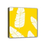 Yellow Banana Leaves Mini Canvas 4  x 4  (Stretched)