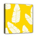 Yellow Banana Leaves Mini Canvas 8  x 8  (Stretched)