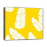 Yellow Banana Leaves Deluxe Canvas 20  x 16  (Stretched)