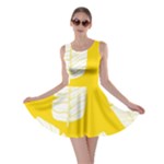 Yellow Banana Leaves Skater Dress