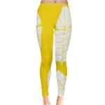 Yellow Banana Leaves Leggings 